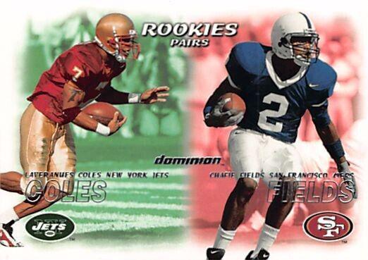 Laveranues Coles, Chafie Fields #235 Football Cards 2000 Skybox Dominion