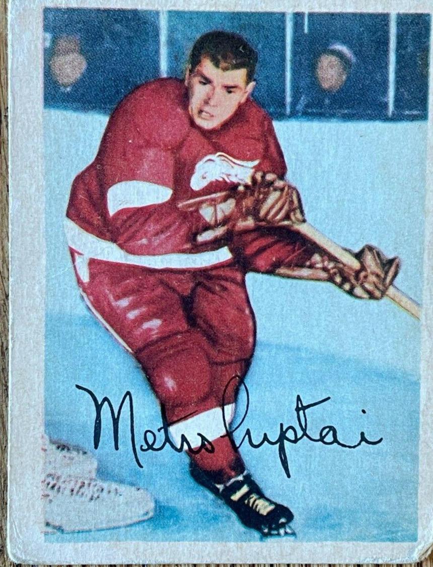 Metro Prystai #42 Hockey Cards 1953 Parkhurst