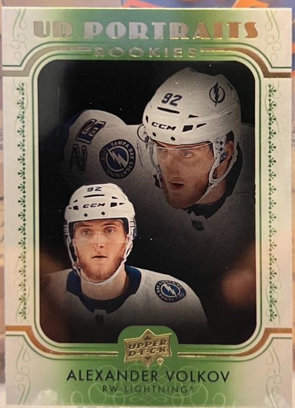 Alexander Volkov #P-77 2019 Upper Deck Portraits Hockey