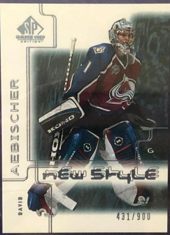 David Aebischer #65 Hockey Cards 2000 SP Game Used