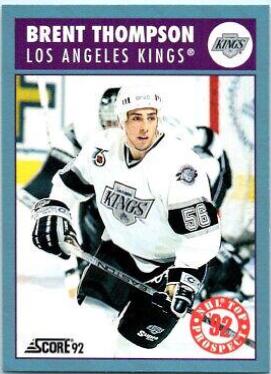 Brent Thompson #455 Hockey Cards 1992 Score Canadian