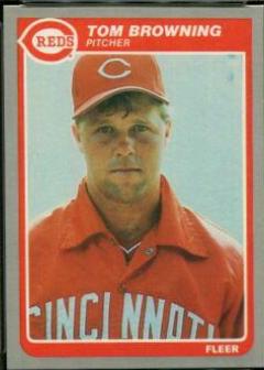 Tom Browning #U-12 Baseball Cards 1985 Fleer Update