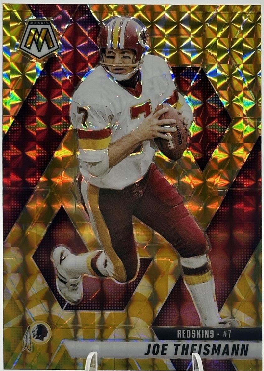 Joe Theismann [Mosaic Reactive Yellow] #105 Prices | 2025 Panini