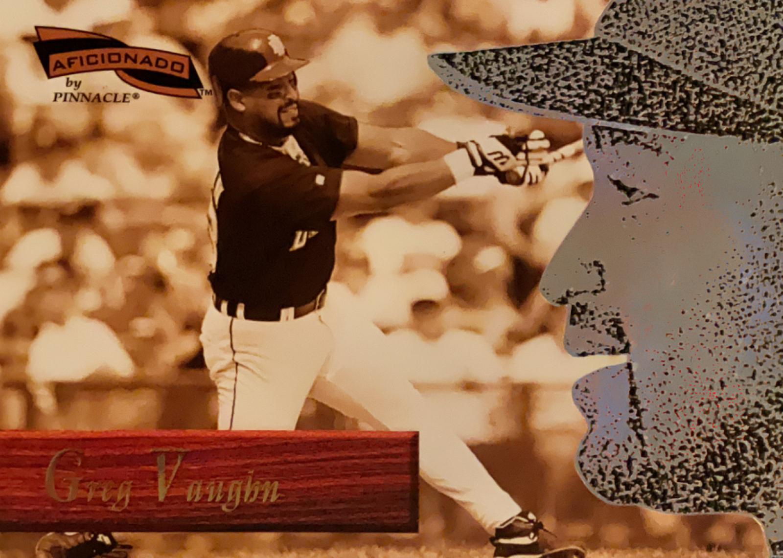 Greg Vaughn #62 Baseball Cards 1996 Pinnacle Aficionado Slick Picks