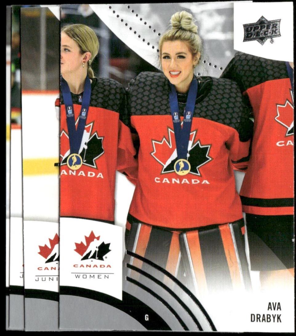 Ava Drabyk #22 2025 Upper Deck Team Canada Juniors Hockey