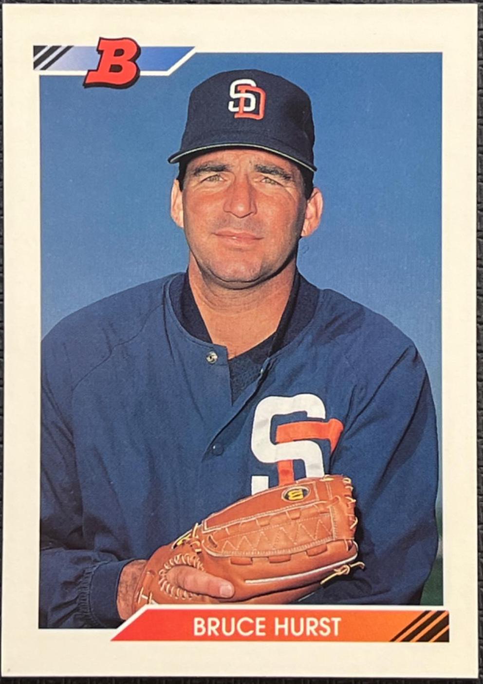 Bruce Hurst #187 Baseball Cards 1992 Bowman