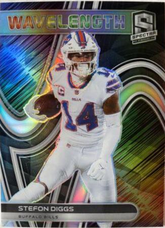 Stefon Diggs #WVE-15 Football Cards 2022 Panini Spectra Wavelength