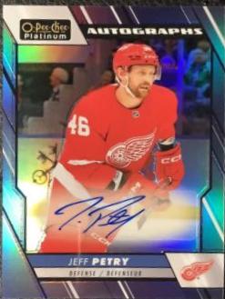 Jeff Petry #BA-JP Hockey Cards 2023 O-Pee-Chee Platinum Blue Rainbow Autographs