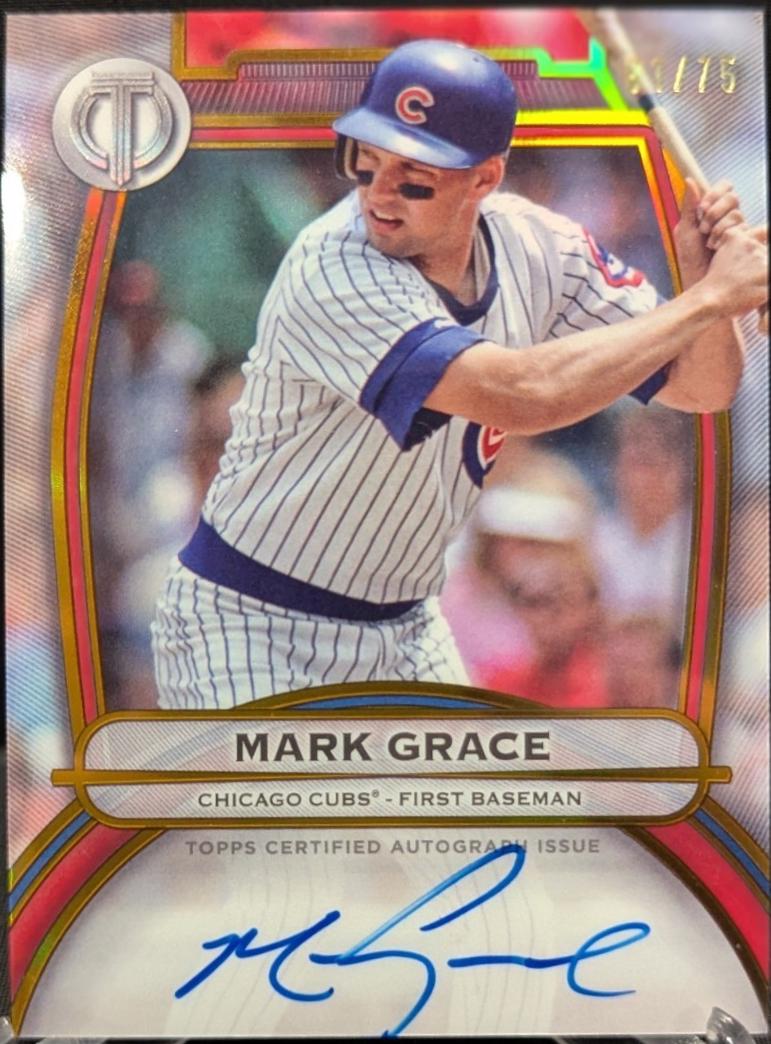 Mark Grace #TA-MG Baseball Cards 2025 Topps Tribute Autograph