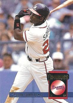 Deion Sanders #430 Baseball Cards 1994 Donruss