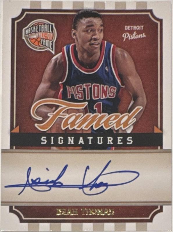 Isiah Thomas #IT 2010 Panini Hall Of Fame Famed Signatures Basketball
