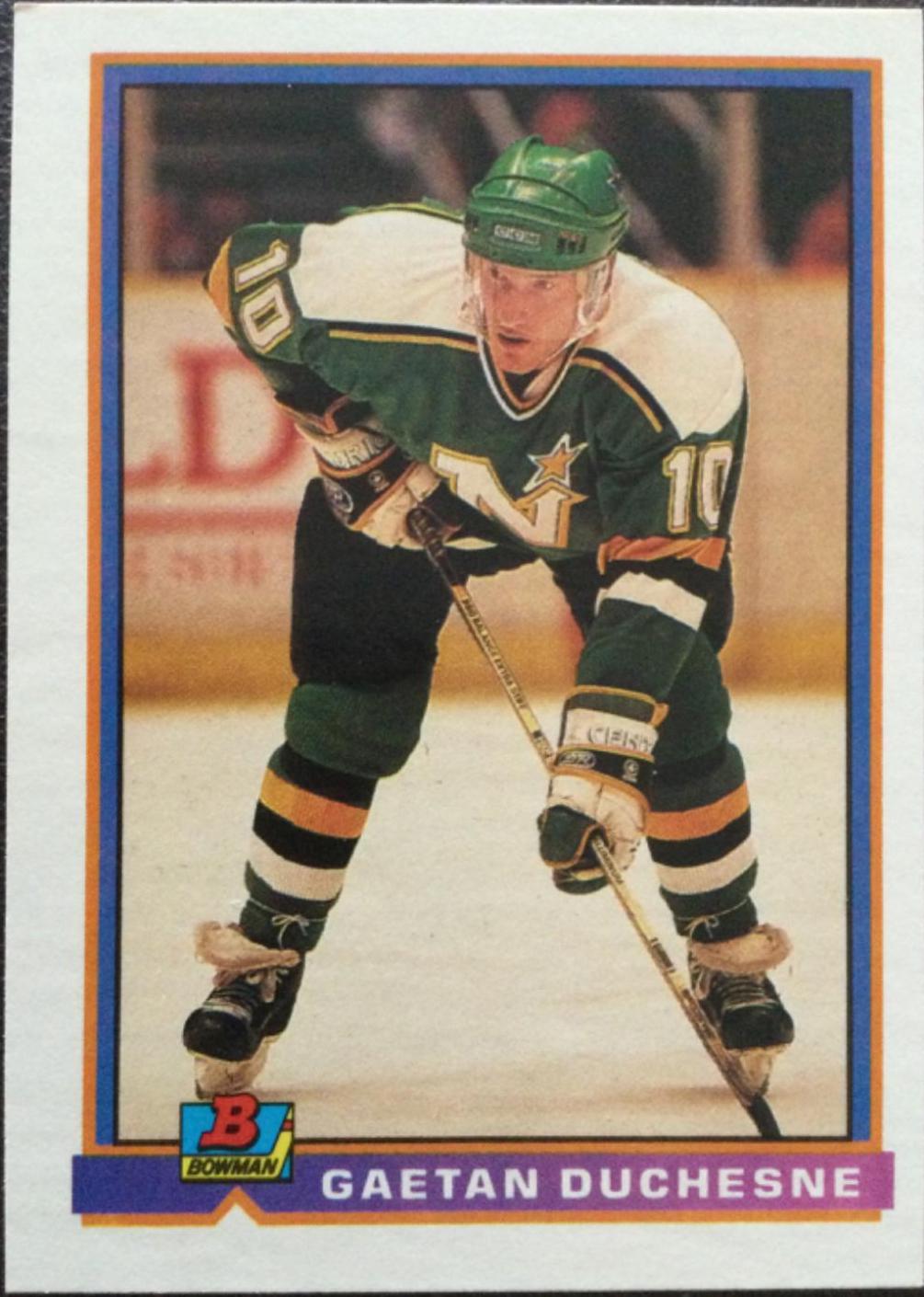 Gaetan Duchesne #120 Hockey Cards 1991 Bowman