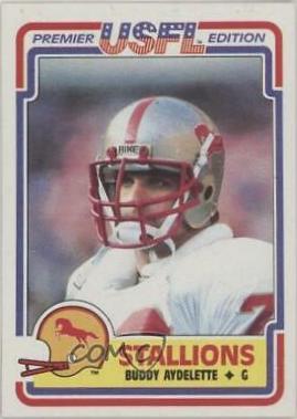 Buddy Aydelette #9 Football Cards 1984 Topps USFL