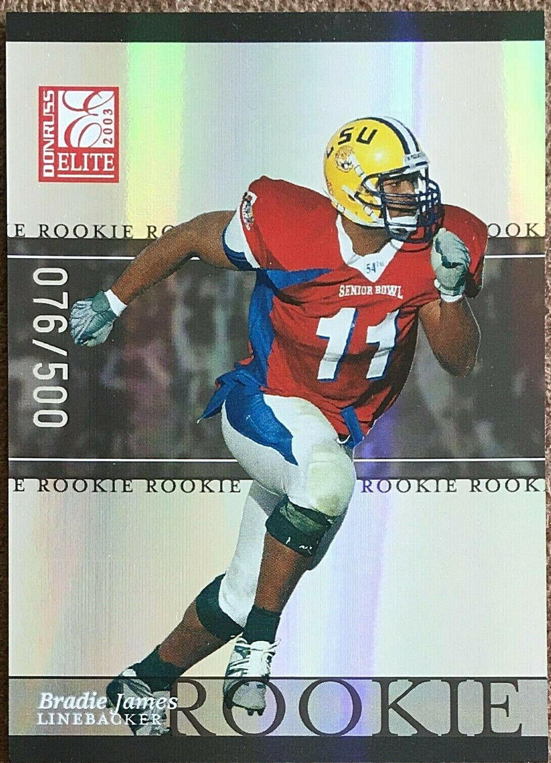 Bradie James #180 2003 Panini Donruss Elite Football