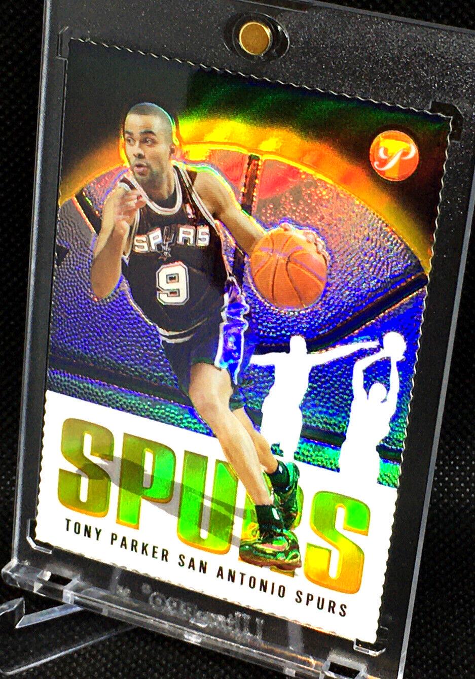 Tony Parker Gold Refractor #9 Basketball Cards 2003 Topps Pristine