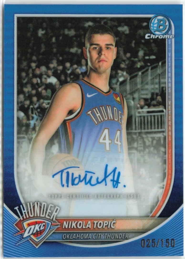 Nikola Topic [Blue Refractor] #BCA-NO