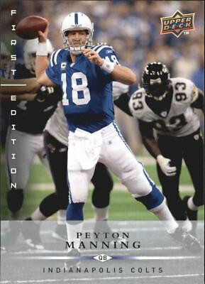 Peyton Manning #65 Football Cards 2008 Upper Deck First Edition