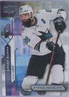 Brent Burns #12 Hockey Cards 2021 Upper Deck Premier