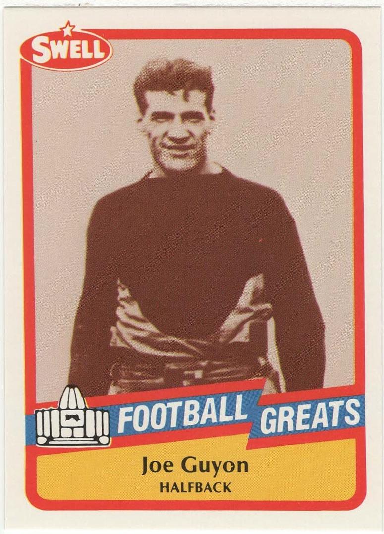 Joe Guyon #31 Football Cards 1989 Swell Greats