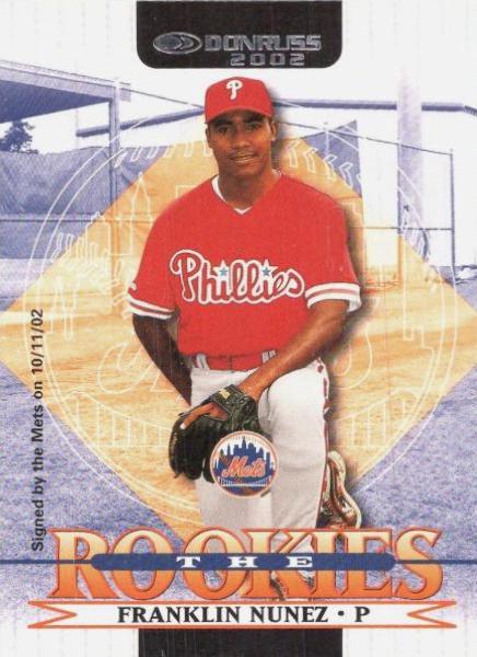 Franklin Nunez #87 2002 Donruss The Rookies Baseball