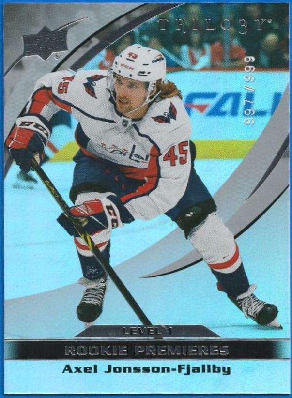 Axel Jonsson Fjallby #13 Hockey Cards 2021 Upper Deck Trilogy