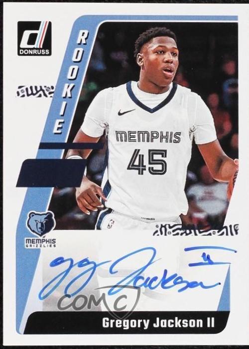 Gregory Jackson II #ND-GJS Basketball Cards 2023 Panini Donruss Next Day Autograph