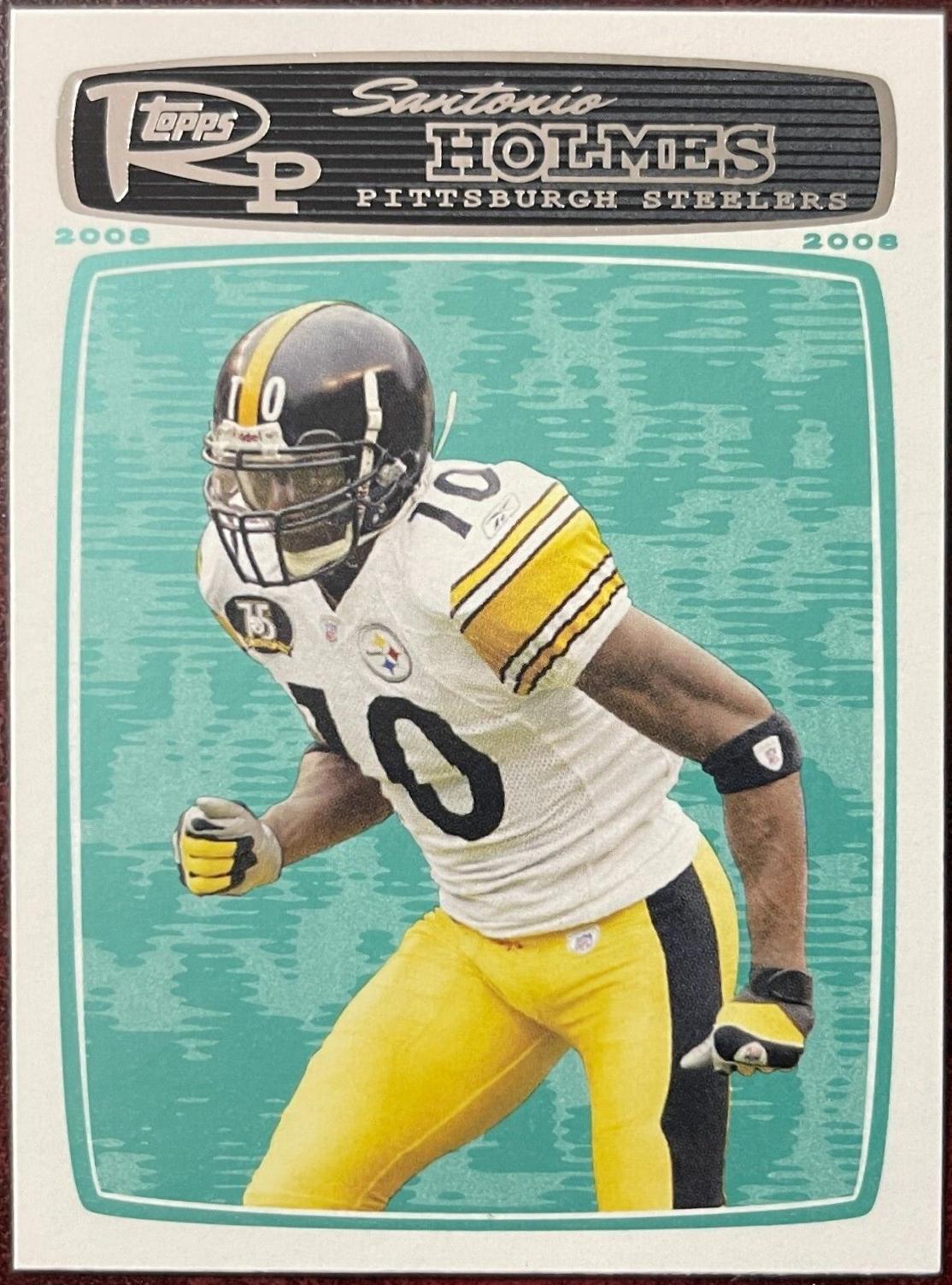 Santonio Holmes #37 Football Cards 2008 Topps Rookie Progression