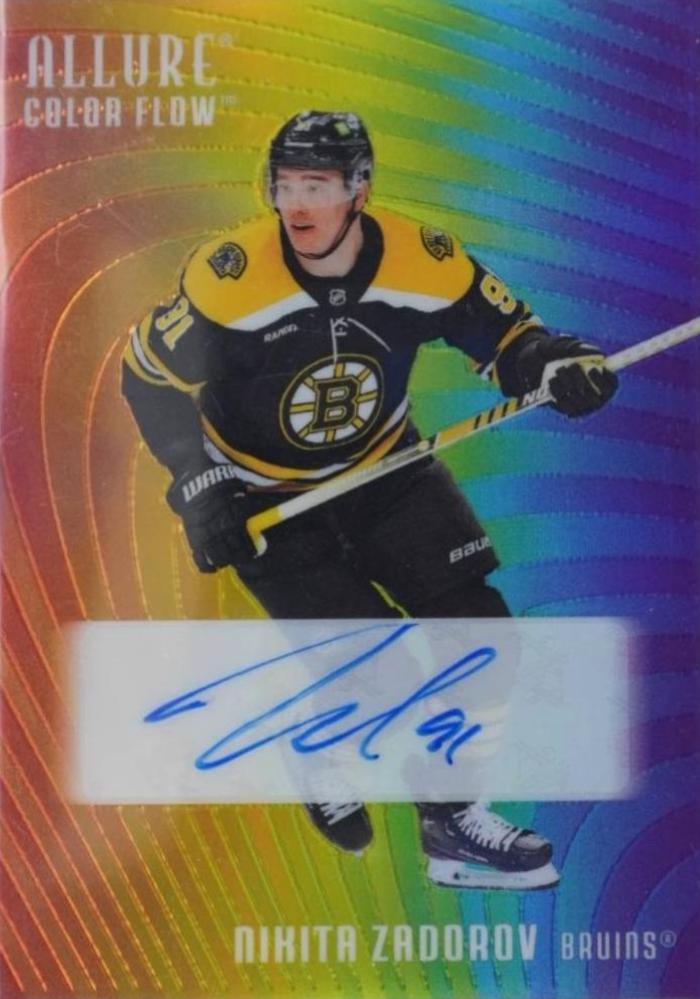 Nikita Zadorov #RA-NZ 2025 Upper Deck Allure Color Flow Full Rainbow Autograph Hockey
