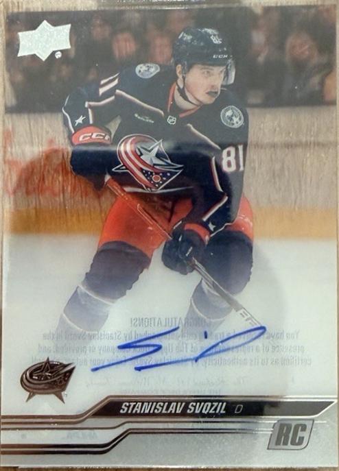 Stanislav Svozil #CC-SV 2023-24 Upper Deck Clear Cut Hockey