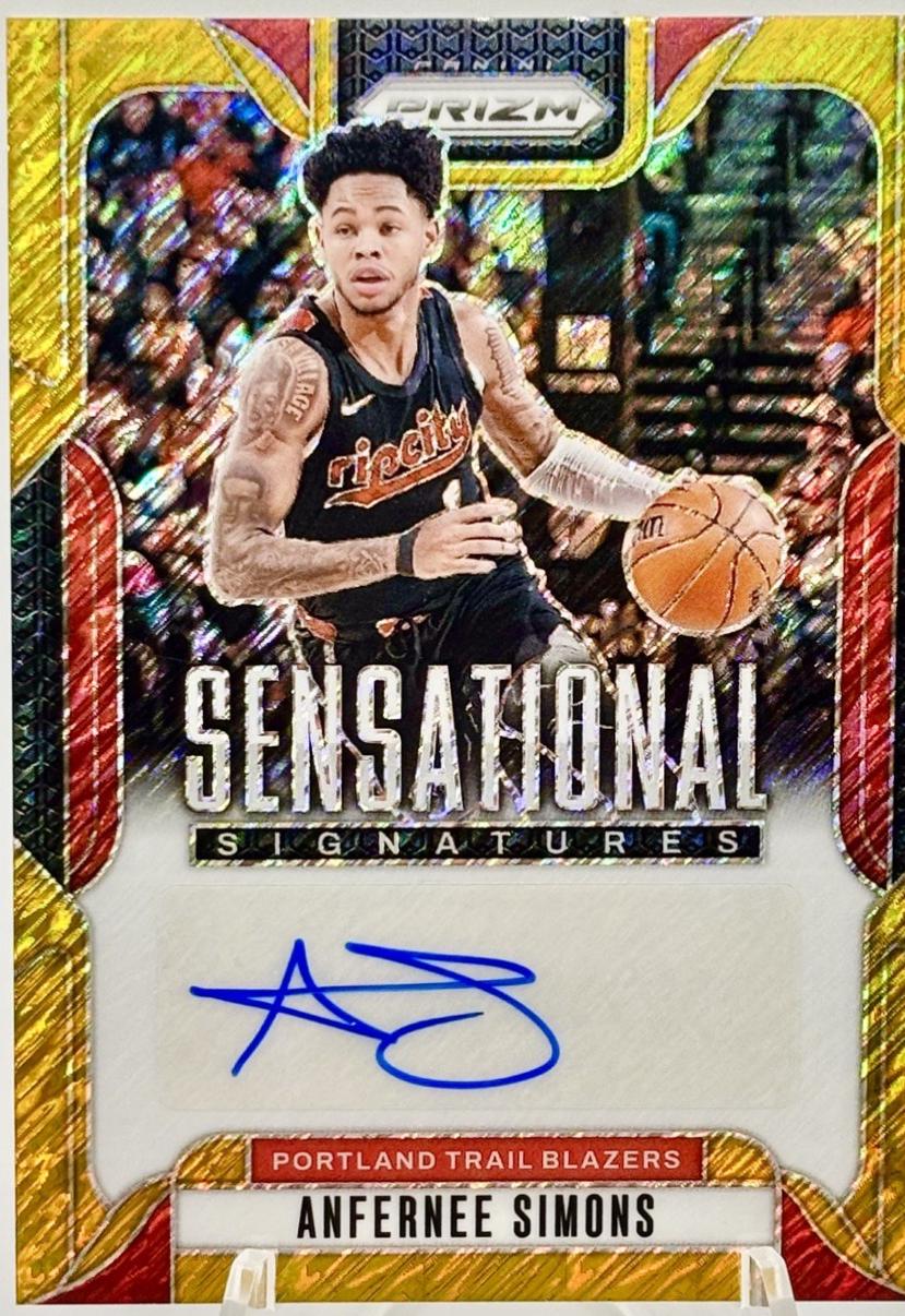 Anfernee Simons [Gold Shimmer FOTL] #SS-ASB