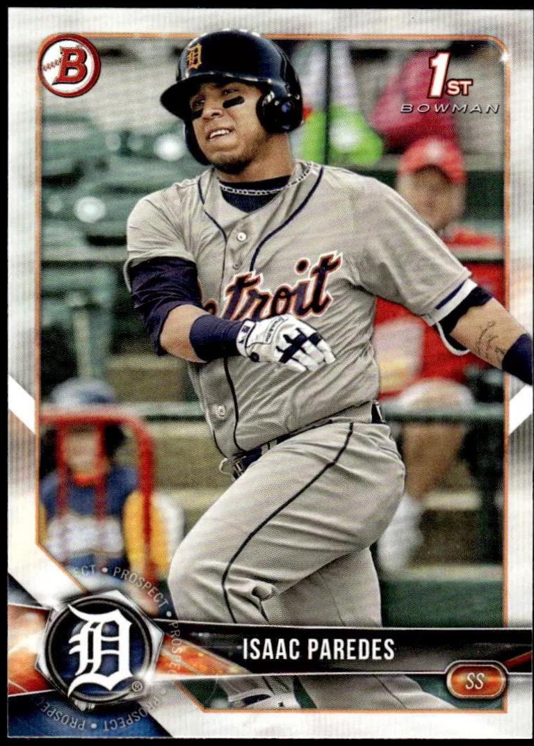 Isaac Paredes #BP76 Baseball Cards 2018 Bowman Chrome