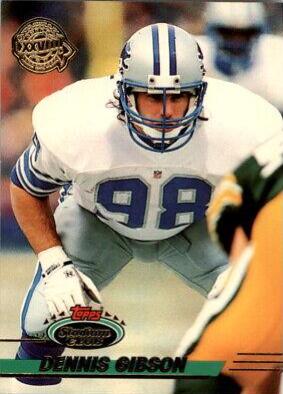 Dennis Gibson #7 Football Cards 1993 Stadium Club Teams Super Bowl