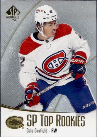 Cole Caufield #TR-1 Hockey Cards 2021 SP Authentic Top Rookies