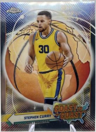 Stephen Curry #CC-11 Basketball Cards 2023 Topps Chrome Coast to Coast