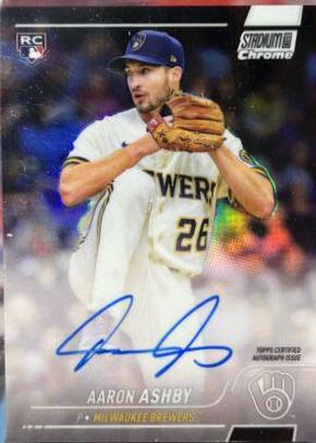 Aaron Ashby #SCCBA-AA Baseball Cards 2022 Stadium Club Chrome Autographs
