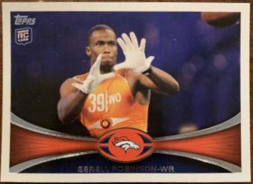 Gerell Robinson #51 Football Cards 2012 Topps