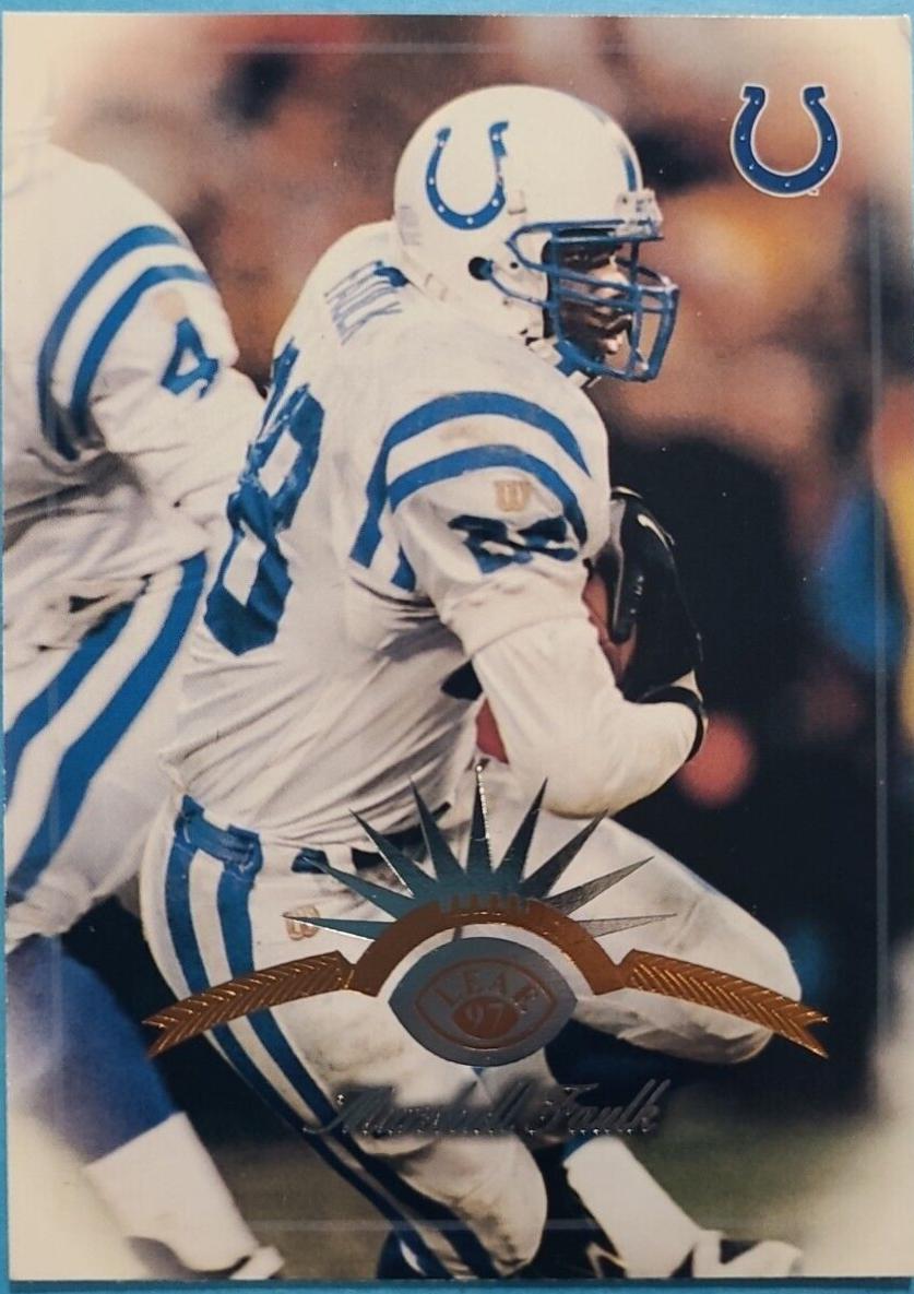 Marshall Faulk #16 Football Cards 1997 Leaf