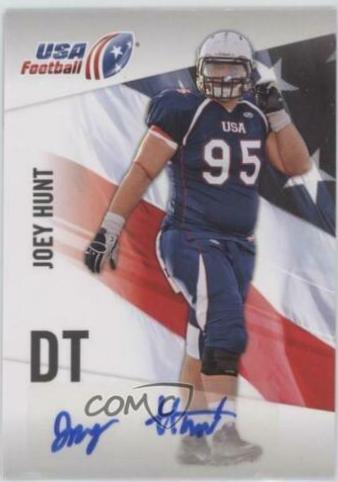 Joey Hunt #32 Football Cards 2012 Upper Deck USA Football National Team Signatures