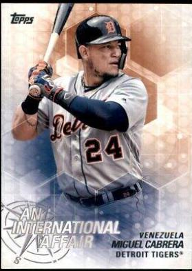 Miguel Cabrera #IA-48 Baseball Cards 2018 Topps Update an International Affair