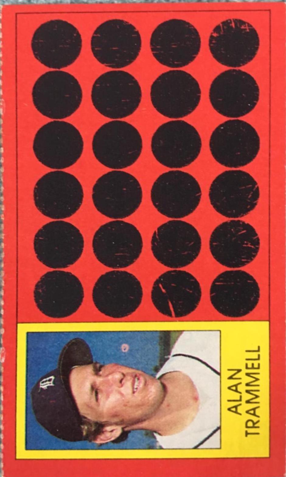 Alan Trammell #38 1981 Topps Scratch Offs Baseball