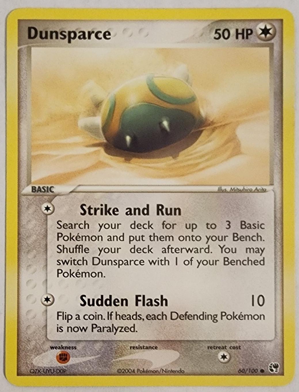 Dunsparce #60 from Pokemon EX Battle Stadium