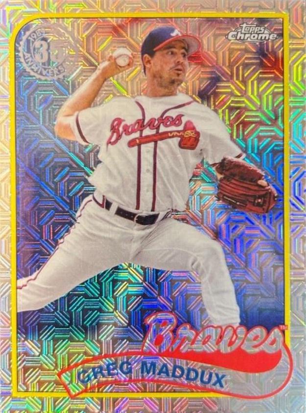 Greg Maddux #2T89C-10 Baseball Cards 2024 Topps 1989 Chrome Silver Pack