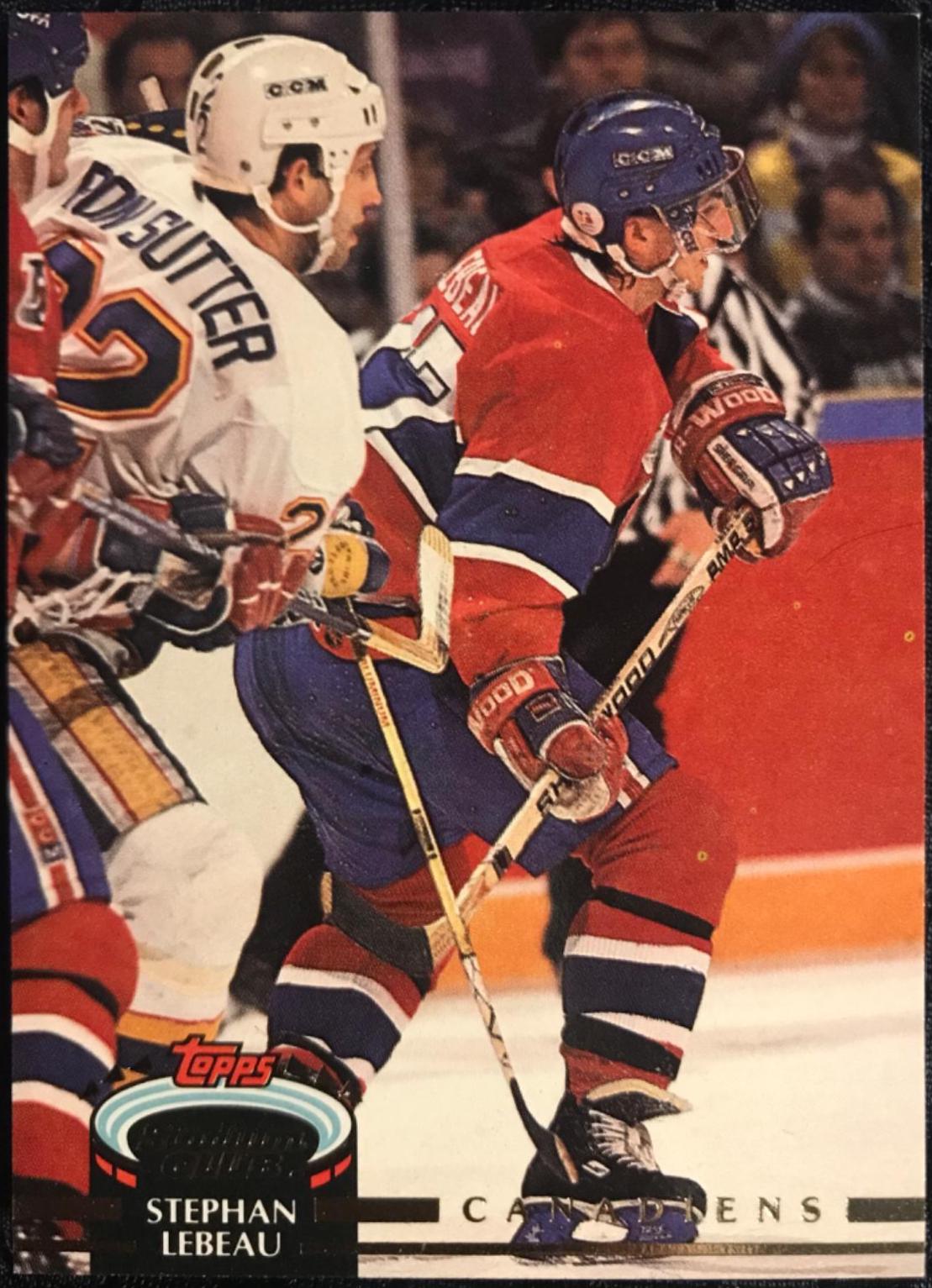 Stephan Lebeau #431 Hockey Cards 1992 Stadium Club