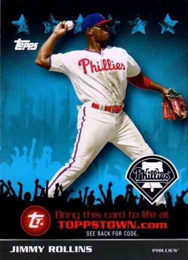 Jimmy Rollins #TTT28 Baseball Cards 2009 Topps Toppstown