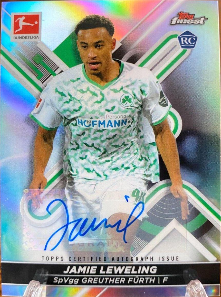 Jamie Leweling #BCA-JL 2021 Topps Finest Bundesliga Autographs Soccer