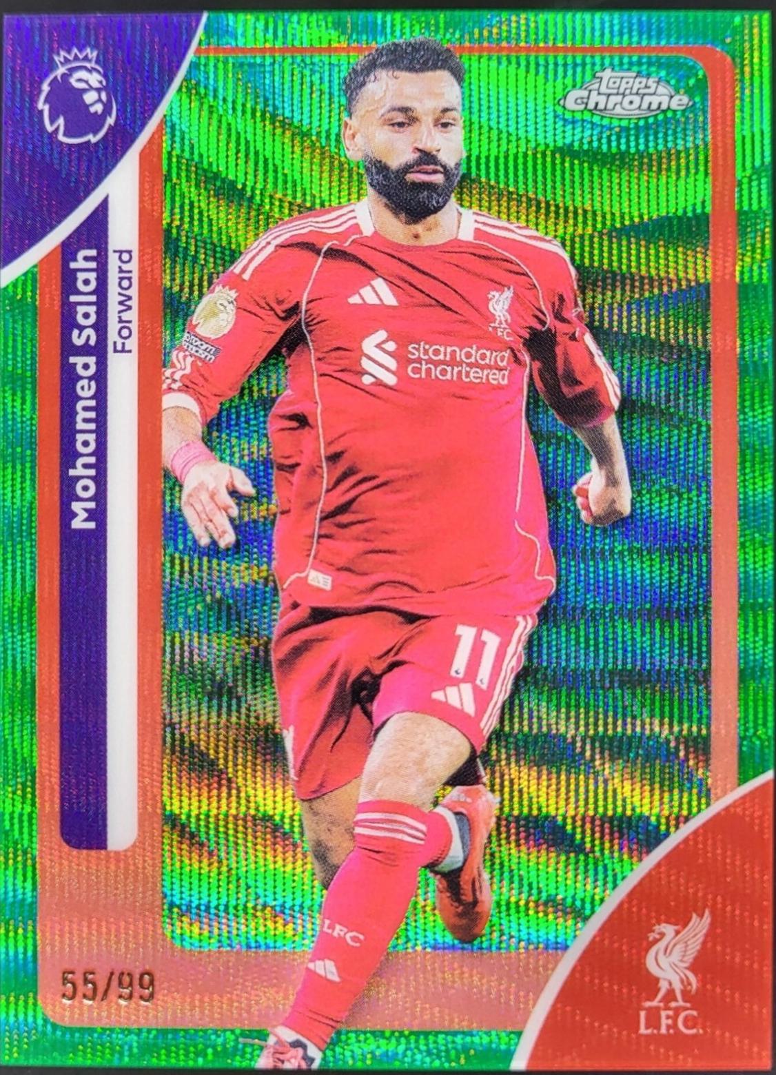 Mohamed Salah [Green Wave Refractor] #118 Prices | 2026 Topps