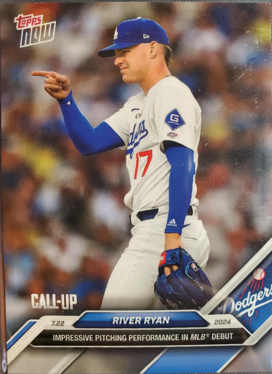 River Ryan #459 2024 Topps Now Baseball