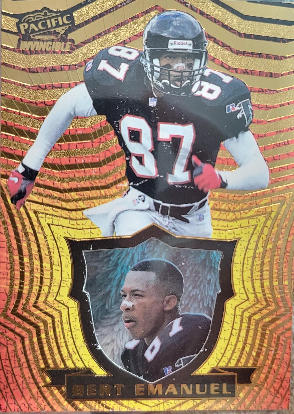 Bert Emanuel #9 Football Cards 1997 Pacific Invincible