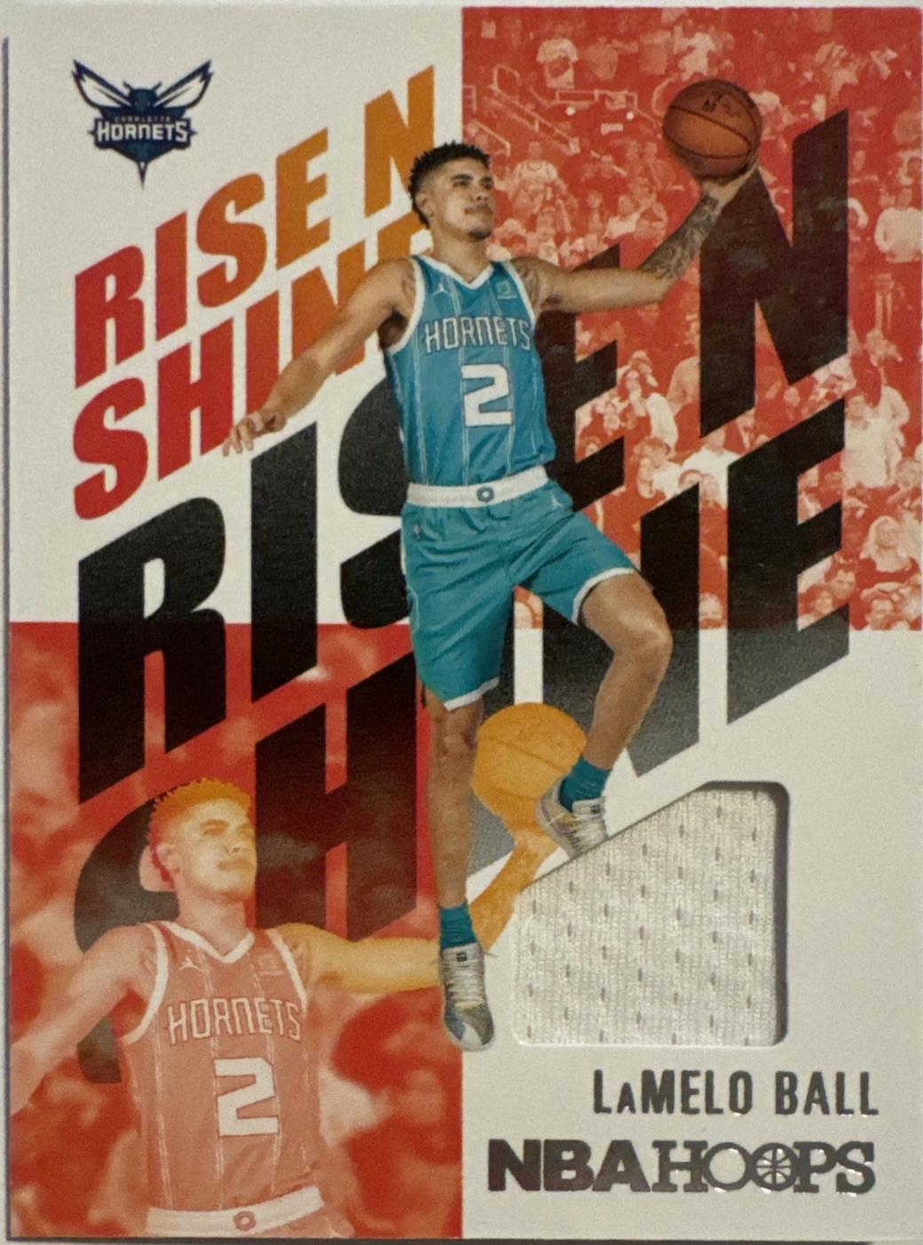 LaMelo Ball #RNS-LBL Basketball Cards 2020 Panini Hoops Rise N Shine