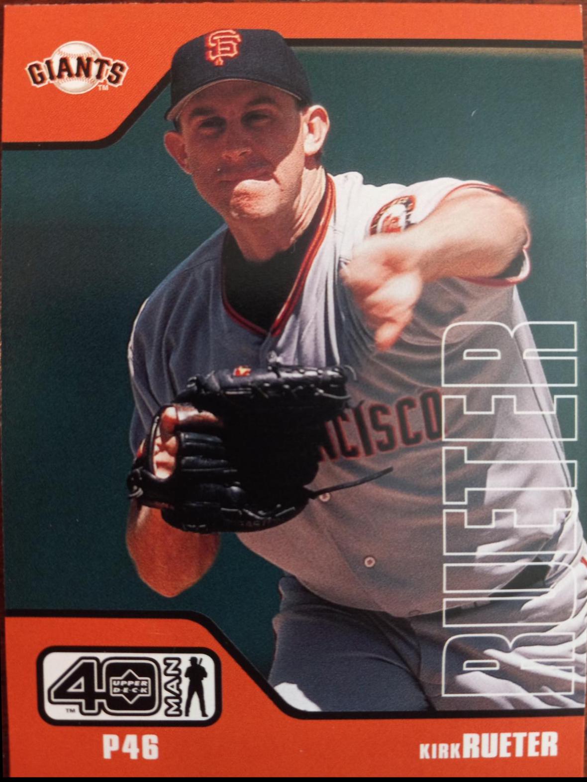 Kirk Reuter #764 Baseball Cards 2002 Upper Deck 40 Man